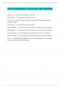 D278 EXAMINATION QUESTIONS AND ANSWERS