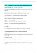 D278 EXAMINATION QUESTIONS AND ANSWERS
