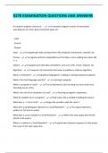 D278 EXAMINATION QUESTIONS AND ANSWERS