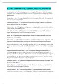 D278 EXAMINATION QUESTIONS AND ANSWERS