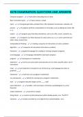 D278 EXAMINATION QUESTIONS AND ANSWERS