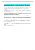 D278 EXAMINATION QUESTIONS AND ANSWERS