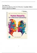 Test Bank - Human Sexuality in a World of Diversity&comma; 7th Canadian &lpar; Spencer A&period; Rathus &comma; 2025&rpar; All Chapters 1-18&vert; Latest Edition