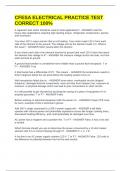 CFESA ELECTRICAL PRACTICE TEST CORRECT 100&percnt;