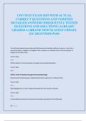 CPO TEST EXAM 2025 WITH ACTUAL  CORRECT QUESTIONS AND VERIFIED  DETAILED ANSWERS &vert;FREQUENTLY TESTED  QUESTIONS AND SOLUTIONS &vert;ALREADY  GRADED A&plus;&vert;BRAND NEW&excl;&excl;&vert;LATEST UPDATE  &vert;GUARANTEED PASS 