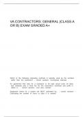 VA CONTRACTOR GENERAL QUESTIONS AND ANSWERS
