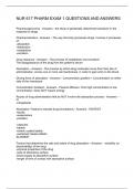 NUR 617 PHARM EXAM 1 QUESTIONS AND ANSWERS