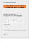 Indiana Auctioneer Licensure Exam Questions And Answers 2025 Update&period;