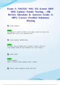 Exam 3&colon; NSG222&sol; NSG 222 &lpar;Latest 2025&sol; 2026 Update&rpar; Family Nursing - OB Review&vert; Questions & Answers&vert; Grade A&vert; 100&percnt; Correct &lpar;Verified Solutions&rpar;- Herzing