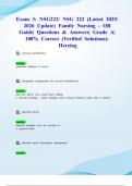 Exam 3&colon; NSG222&sol; NSG 222 &lpar;Latest 2025&sol; 2026 Update&rpar; Family Nursing - OB Guide&vert; Questions & Answers&vert; Grade A&vert; 100&percnt; Correct &lpar;Verified Solutions&rpar;- Herzing
