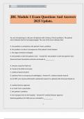 JBL Module 1 Exam Questions And Answers 2025 Update