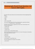 Mammography Boards Exam Questions And Answers 2025 Update&period;