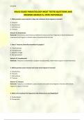 NAVLE GUIDE PARASITOLOGY MOST TESTED QUESTIONS AND ANSWERS GRADED A&plus; WITH RATIONALES
