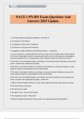 NACE 1 PN-RN Exam Questions And Answers 2025 Update