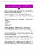Health and Social Care Exams 