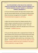 CEA FNP EXAM NR667 LATEST 2025 ACTUAL EXAM WITH  COMPLETE QUESTIONS AND CORRECT DETAILED ANSWERS &lpar;100&percnt;  VERIFIED ANSWERS&rpar; &vert;ALREADY GRADED A&plus;&vert; &vert;&vert;PROFESSOR  VERIFIED&vert;&vert; &vert;&vert;BRANDNEW&excl;&excl;&excl;&vert;&vert;
