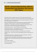 NR 565 - advanced pharmacology midterm &ndash; Chamberlain Exam Questions And Answers 2025 Update&period;