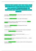 FIREFIGHTER HAZMAT OPS TEST FINAL EXAM 2025-2026 Newest update Recently testing real exam questions COMPREHENSIVE 150 QUESTIONS AND VERIFIED ANSWERS already graded A&plus;