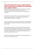 IAEM AEM EXAM STUDY GUIDE &sol; EXPERT VERIFIED ACTUAL QUESTIONS & ANSWERS FOR GUARANTEED PASS &vert; NEWEST UPDATE&comma; &period;
