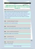 NURS 5355 Final Exam Questions with Detailed  Verified Answers &lpar;100&percnt; Correct A