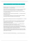 D003 EXAMINATION QUESTIONS AND ANSWERS