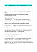 D003 EXAMINATION QUESTIONS AND ANSWERS