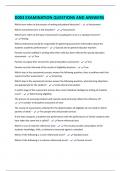D003 EXAMINATION QUESTIONS AND ANSWERS