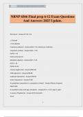 NRNP 6566 Final prep 6-12 Exam Questions And Answers 2025 Update&period;