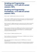 WGU - Scripting and Programming Foundations 85 correct solutions&period;