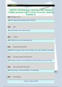 NUSCTX 104 Final Exam Questions with Detailed  Verified Answers &lpar;100&percnt; Correct Answers&rpar; &sol;Already  Graded A&plus;