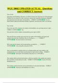WGU D002 UPDATED ACTUAL   Questions  and CORRECT Answers