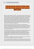 NUR 607 FINAL STUDY GUIDE &lpar;Mods 1&comma;2&comma;8 only&rpar; Exam Questions And Answers 2025 Update&period;