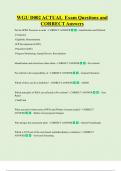  D002 Bundled Exam Questions WITH  CORRECT Answers