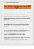 Nurs 606 Exam Questions And Answers 2025 Update