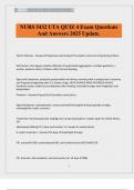 NURS 5432 UTA QUIZ 4 Exam Questions And Answers 2025 Update&period;