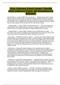 Civic Literacy Court cases- Florida Civic Literacy Exam &vert;86 Questions & Answers