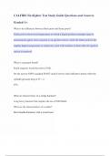CALFIRE Firefighter Test Study Guide Questions and Answers Graded A&plus;