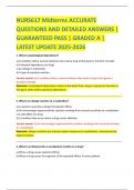 NURS617 Midterms ACCURATE QUESTIONS AND DETAILED ANSWERS &vert; GUARANTEED PASS &vert; GRADED A &vert; LATEST UPDATE 2025-2026