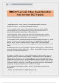 RDHAP Law and Ethics Exam Questions And Answers 2025 Update