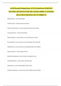 ACSM Personal Training Exam &vert; ACTUAL Final Exam COMPLETE MULTIPLE QUESTIONS WITH 100&percnt; RATED CORRECT ANSWERS &vert; 2025 LATEST UPDATED &vert; GET IT CORRECT&excl;&excl;