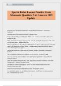 Special Boiler License Practice Exam Minnesota Questions And Answers 2025 Update&period;