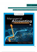 TEST BANK Managerial Accounting&colon; The Cornerstone of Business Decision Making&comma; 8th Edition&comma; Mowen&comma; Hansen&comma; Heitger Chapters 1 - 15