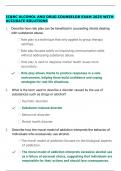IC&RC ALCOHOL AND DRUG COUNSELOR EXAM 2025 WITH ACCURATE SOLUTIONS
