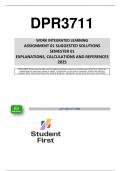 DPR3711 - ASSIGNMENT 1 SOLUTIONS (SEMESTER 01 - 2025)