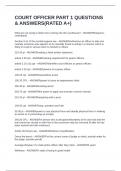 COURT OFFICER PART 1 QUESTIONS & ANSWERS&lpar;RATED A&plus;&rpar;