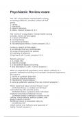 Psychiatric Review exam with 100&percnt; correct answers 2025