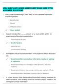 AODA SUBSTANCE ABUSE ASSESSMENT EXAM 2025 WITH ACCURATE SOLUTION