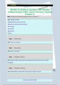 SRU Bio Questions with Detailed Verified Answers &lpar;100&percnt; Correct Answers&rpar; &sol;Already Graded A&plus;