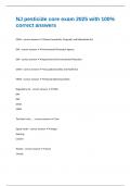 NJ pesticide core exam 2025 with 100&percnt; correct answers