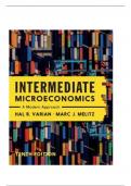 Test Bank for Intermediate Microeconomics&colon; A Modern Approach 10th  Edition by Hal R&period; Varian and Marc Melitz isbn-9781324034292 Graded A&plus;Test Bank for Intermediate Microeconomics&colon; A Modern Approach Edition by Hal R&period; Varian and Marc Melitz isbn-978132403429